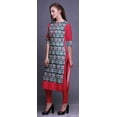 thumbnail image 3 of Bimba Women Straight Kurta Printed Indian Top EthnicKurti, 3 of 6