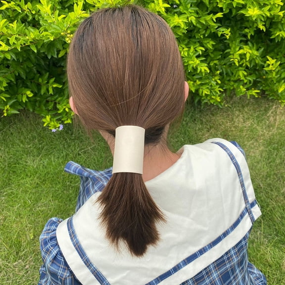 STOBOK Beige Ponytail Hair Tie Bands Easy to Use Hair Accessories for Everyday Style