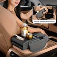 thumbnail image 2 of Integrated Pressurized Multifunctional Car Armrest Heightening Pad, Car Armrest Storage Box with 2 Cup Holders, with Pillow Cushion & Protective Cover, 2 of 8