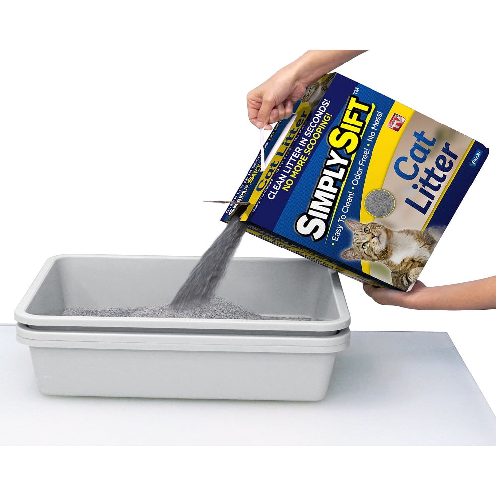 Simply Sift 3 Piece No Mess Cat Litter System As Seen on TV Walmart