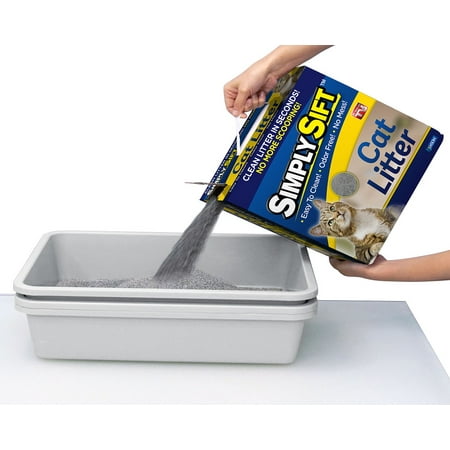 Simply Sift 3 Piece No Mess Cat Litter System -  As Seen on