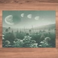 thumbnail image 5 of Ambesonne Sage Green Jigsaw Puzzle, Misty Lands Wildfloral, Heirloom-Quality Fun Activity for Family Durable Cardboard, 1000 pcs, Teal Pale Seafoam, 5 of 5