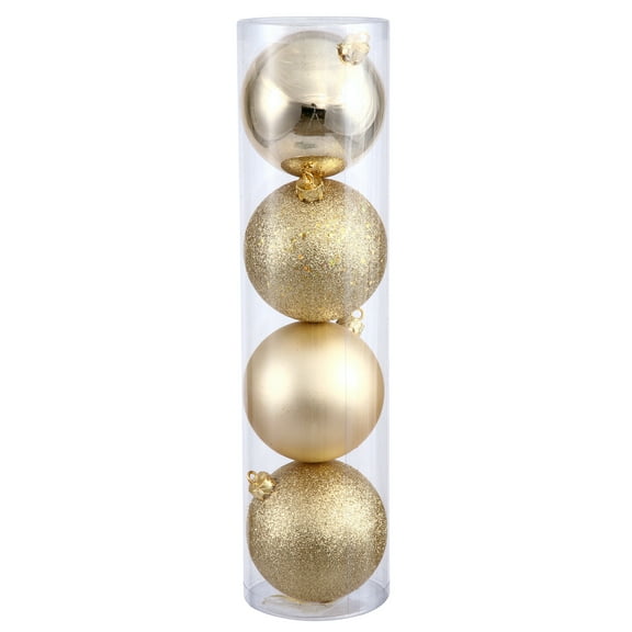 Vickerman 2.4" Honey Gold 4-Finish Ball Ornament Assortment, 60 per Box