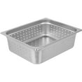 thumbnail image 4 of TrueCraftware- Half Size 4" Deep Perforated Stainless Steel Anti-Jamming Steam Pan 24 Gauge- Steam Food Pan Anti-Jam Steam Table Hotel Pan for Restaurant Family Events Personal Catering Use, 4 of 6