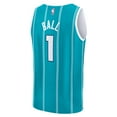 thumbnail image 3 of Men's Fanatics LaMelo Ball Teal Charlotte Hornets Fast Break Replica Player Jersey - Icon Edition, 3 of 3