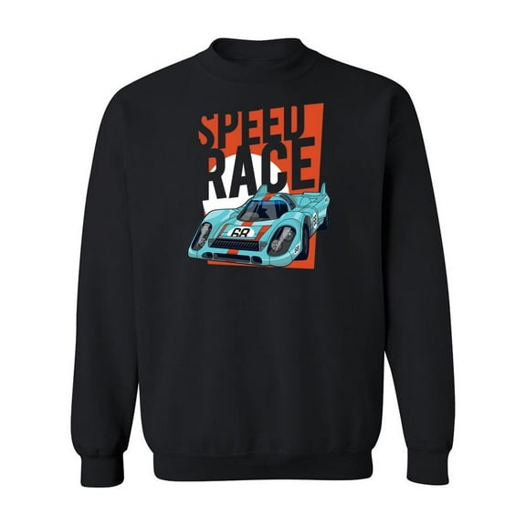 Speed Race Logo Sweatshirt Men -Image by Shutterstock, Male Medium