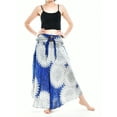 thumbnail image 5 of Bohotusk Blue Snowflake Long Skirt With Coconut Buckle (& Strapless Dress) S/M Only, 5 of 9
