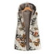 thumbnail image 3 of Pntutb Mujeres Casual Impreso Con Capucha Sin Mangas Top Chaqueta De Felpa Chaleco Pntutb Pntutb-1554, 3 of 4