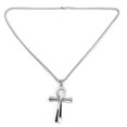 thumbnail image 1 of Collar de acero inoxidable para hombre, cadena, exquisito colgante de moda, accesorio de regalo, color acero, 1 of 14