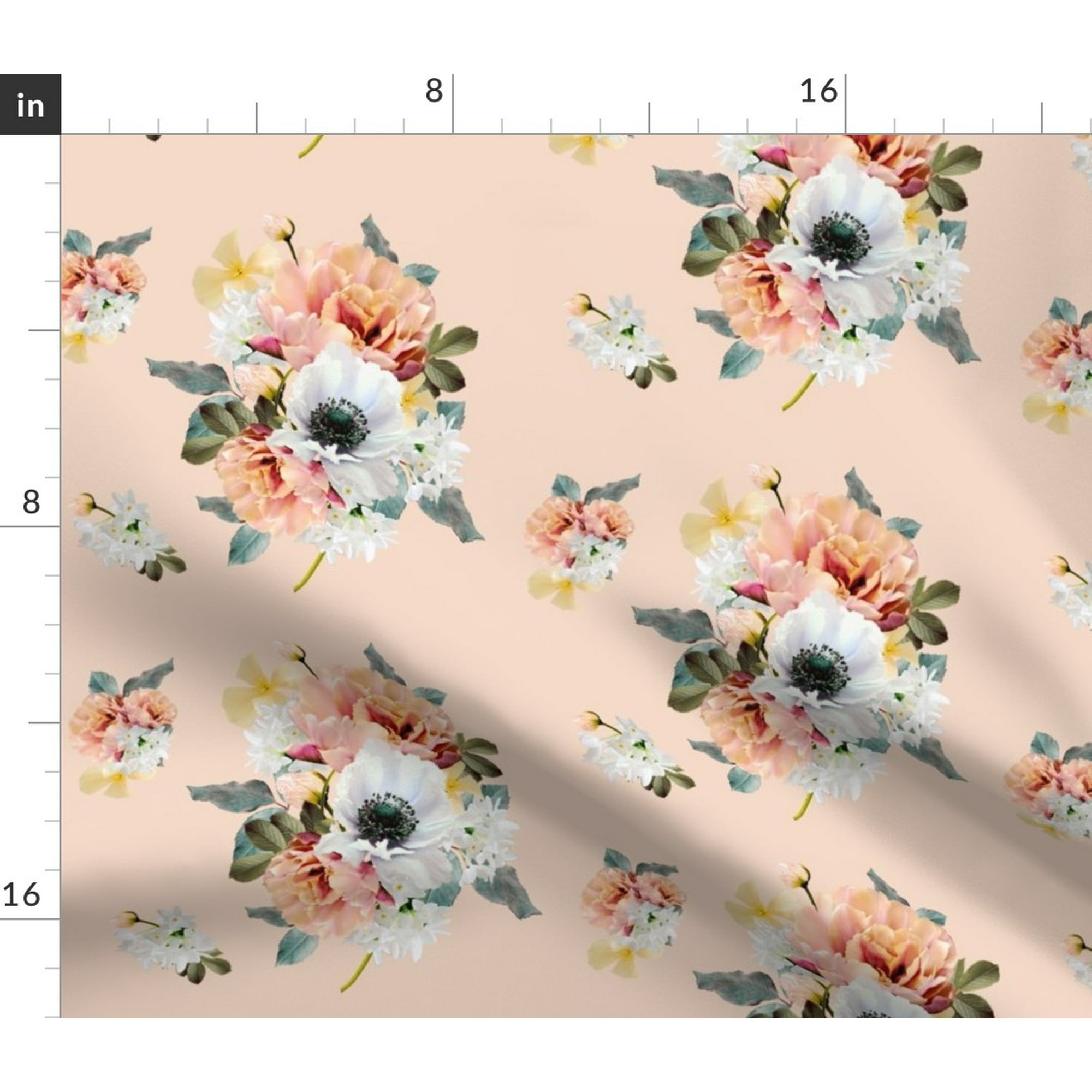 Print Cotton Fabric Designer Fabric Floral Printed Patterned 