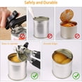 thumbnail image 4 of Manual Can Opener, Food-safe Stainless Steel, Smooth Edge, Can Opener Bottle Opener With Non-slip Handle And Ergonomic Rotation Knob For Elderly(black, 4 of 5
