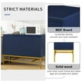 thumbnail image 6 of Atumon Blue Accent Cabinet with 2 Doors, Buffet Cabinet with Adjustable Shelves, Modern Storage Cabinet with Gold Metal Legs, Wood Storage Cabinet Furniture for Living Room Entryway Dining Room, 6 of 10
