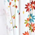 thumbnail image 4 of Alishomtll Grommet Curtain Falling Floral Window Drapes for Bedroom Living Room Light Filtering ,63"L x 52"W , Set of 2ï¼Orange, 4 of 10