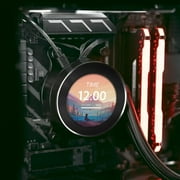2.1in AIO Display Screen Upgrade Kit LCD Screen CPU Temp Monitor for CPU Liquid Cooler, Computer Accessories PC Parts