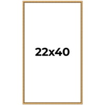 22x40 Frame Beaded Gold Solid Wood Picture Frame | 0.75 Inches Moulding Width | Liscio Oro