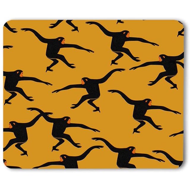 Basketball Game Leather Texture Spot Sport Red Black Gaming Mouse Mat Non-Slip Rubber Base Thick Mousepad for Laptop Computer PC 9.5x7.9 Inch