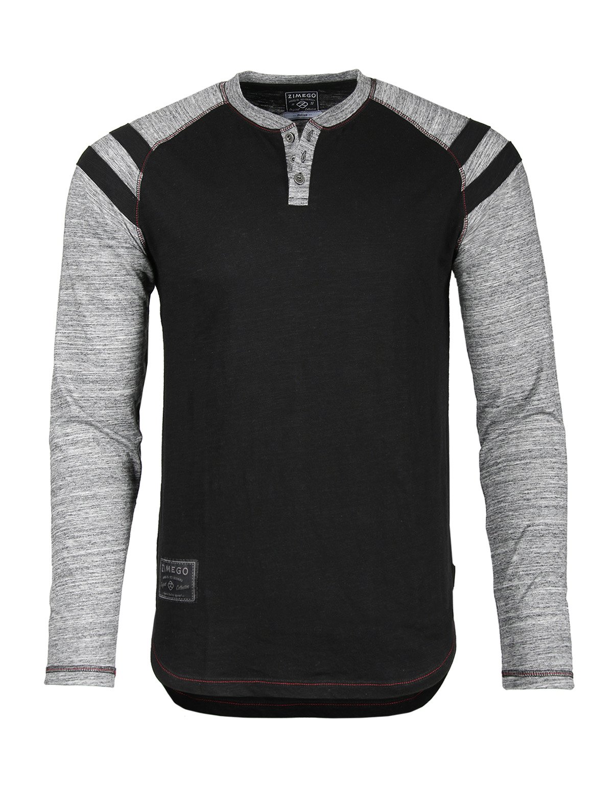 Download ZIMEGO - ZIMEGO Men's Casual Color Block Long Sleeve ...