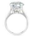 thumbnail image 2 of Pompeii 6 Ct Moissanite Solitaire Engagement Ring 10k White Gold (12mm stone) (,), 2 of 4