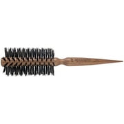 Spornette Italian 2 inch Round Boar Bristle Brush #856 with Tapered Wooden Tail Handle for Blowouts, Styling, Volumizing, curling Short to Medium, Thin, Thick, Straight, curly, Normal Hair