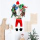 thumbnail image 4 of Ganfancp Coronas de Navidad Colgantes Holiday Tem Tiras Decoración de Navidad Atrezzo Simulación Corona Decoraciones Puerta Colgante Liquidación Ventas Hoy Ofertas Prime 1X Corona, 4 of 6