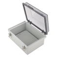 thumbnail image 4 of Ailao Caja De Distribución Caja De Conexiones Plástico ABS Impermeable A Prueba De Polvo Carcasa con Bisagras Caja De Proyecto Universal para Exteriores con Cubierta Transparente Gris, 4 of 14