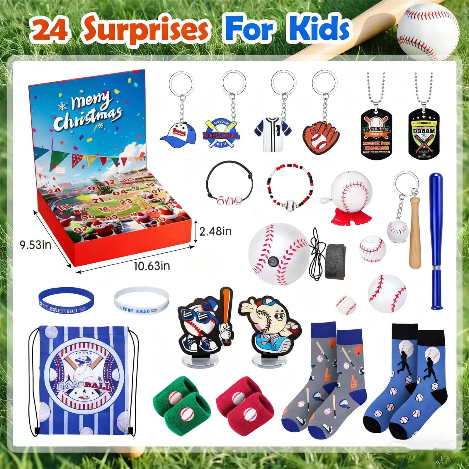 Santa Advent Calendars 2025 - 24 Pcs Tree Ornaments Set for Boys Girls & Kids Party Favors - 2025 Xmas Surprise Gifts, Advent Calendars for Adults Women Kids