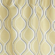 Curtainworks Morocco Scallop Valance Gold, Indoor, 100% Polyester, 58W x 14L, 1 Piece, Adult