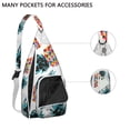 thumbnail image 3 of Tropical Pineapple Backpack - Golden Fruit & Flowers Print, Fashionable Multi-Functional Travel Pack, 3 of 4