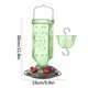 thumbnail image 3 of Comedero de cristal para colibrí colgado al aire libre • Comedero duradero para néctares de cristal • Foso integrado para hormigas • 6 puertos de alimentación • Boca ancha y fácil de limpiar, 3 of 7