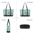 thumbnail image 6 of FORMRS Canvas Laptop Tote Bag for Women with 15.6" Computer Compartments Shoulder Handbag, Capybara Splash, 6 of 7