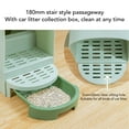thumbnail image 3 of Large Enclosed Cat Litter Box, Drawer Type Cat Litter Box, Best for Multi Cat Households, with Hallway Entrance, Sturdy PVC Material, Non Slip Bottom,Easy Maintenance,Odor Control, 3 of 7