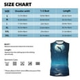 thumbnail image 4 of Kdxio Night Sky Moon Dolphin for Men's Muscle T-shirt,Sleeveless for Workout Running Athletic Gym Lounge Casual, 4 of 5