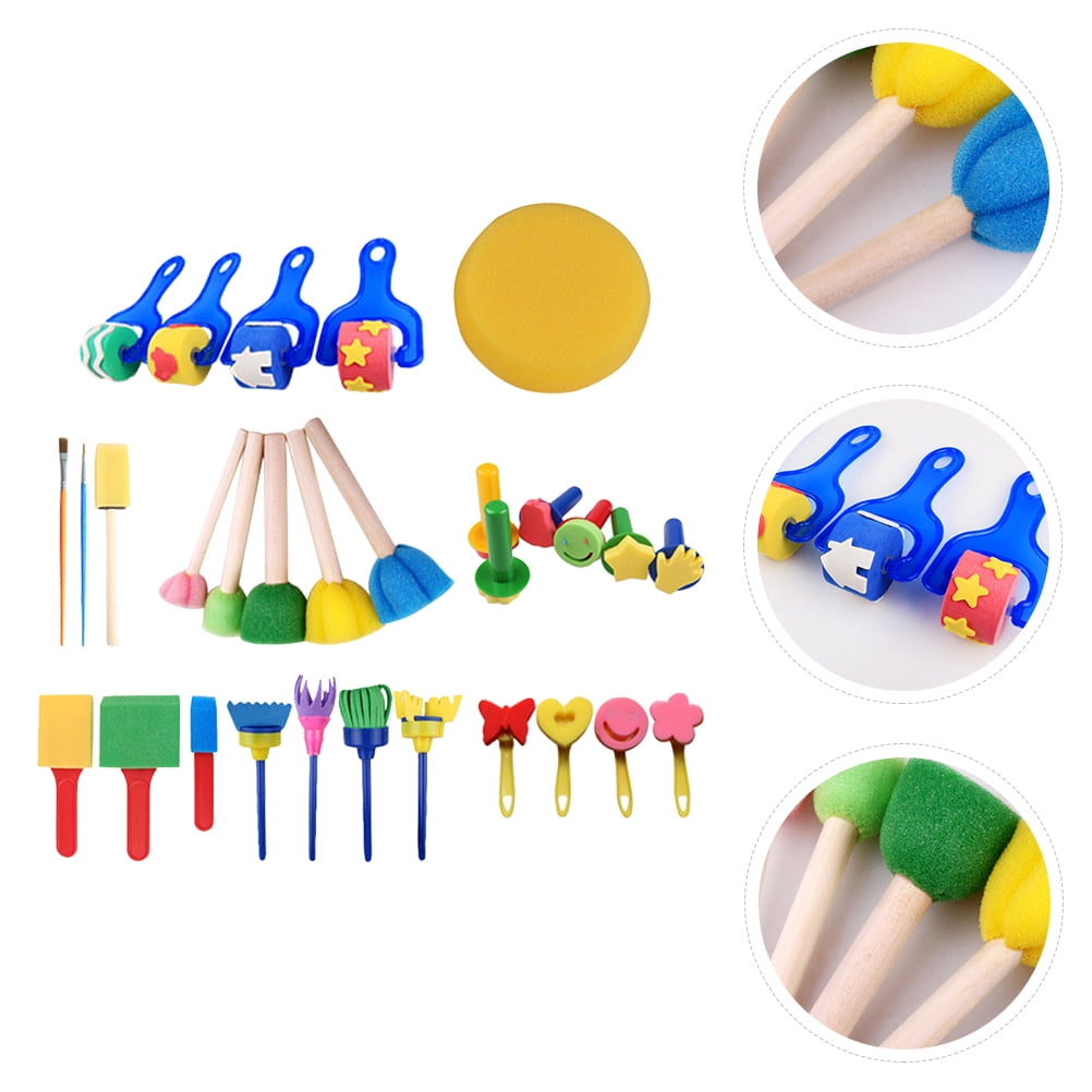 Creative Kids Spin & Paint Refill Pack - 8 x Large Cards - 8 x Small Cards  - 4 x Round Cards - 5 Bottles of Colored Paint 