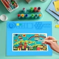 thumbnail image 4 of Viflosae Painting Mat Children's Art Drawing Board Oil Painting Silicone Painting Pad Children's DIY Graffiti Clays Painting Silicone Pad Erasable and Washable 20x16in, 4 of 7