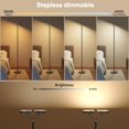 thumbnail image 2 of Modern Led Floor Lamp - 30w Super Bright Standing  350° Rotating Head Reading With Remote Control 3000k-6500k Stepless Dimmable Tall Corner For Living Room Bedroom Office, 2 of 9
