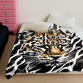 thumbnail image 6 of Throw Blanket 50"x60" Flannel Plush Blanket for Bed Couch Sofa Chair Aesthetic Cute Soft Warm for Girls Women Leopard Cheetah Cow Tiger-Yellow Cheetah, 6 of 6
