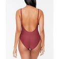 thumbnail image 3 of Bar III RED VELVET Plunge V-Wire One-Piece Swimsuit, US Large, 3 of 3