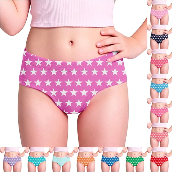 Shachafan Girls Underwear Panties For Toddlers Kids Breathable Soft Briefs Pack Comfortable Daily Underpants Organic Girls