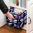 thumbnail image 5 of Dragonfly Foldable Storage Basket with Handle, 10.8"x10.5"x10.6", Large Capacity Organizer Bins, 5 of 6
