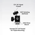 thumbnail image 2 of Lume Cube Hot Shoe Mount with Stand for DSLR Camera, 2 of 4