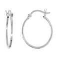 thumbnail image 2 of 10 Pairs Sterling Silver Small 3/4 inch 20mm Hoop Earrings Women and Men Click Top Thin 1mm Tube, 2 of 3
