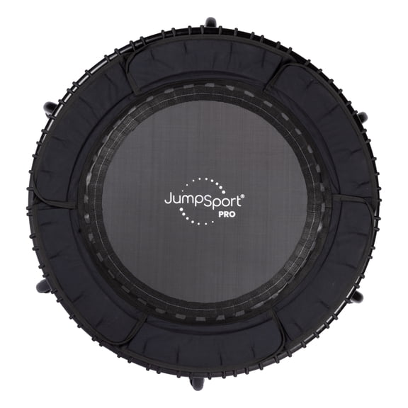 Open Box JumpSport 370 PRO Indoor Heavy Duty 39 In Fitness Trampoline, Black