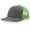 Charcoal/Neon Green, variant on Richardson 112P Patterned Snapback Trucker Hat - Custom Leather Patch Hat | No Minimals | Volume Tiered Pricing