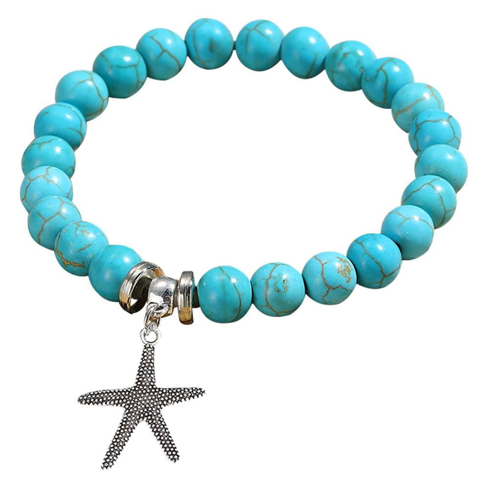 Tohuu Beaded Turquoise Bracelet Stretch Crystal Beaded Bracelets
