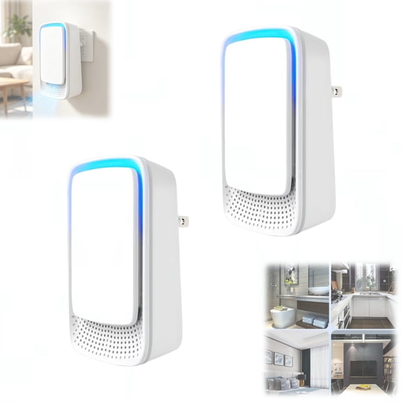 2 Pack Plug-In Negative Ion Air Ionizer, Filterless Quiet for Home Office