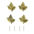 thumbnail image 5 of LOLIPPYY 4Pcs Kitchen Drawer Pulls Zinc Alloy Maple Leaf Green Bronze 1.97X1.97X0.79In, 5 of 8