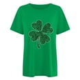 thumbnail image 2 of Patlollav Ladies St. Patrick's Day Blouses Casual Loose Short Sleeve Round Neck Shirt, 2 of 6
