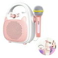 thumbnail image 3 of Wireless Kid Singing Machine With Microphone Sound High Toy Bluetooth Quality Music LED 5.0 Built-In Light Child Karaoke For Kid, 3 of 9