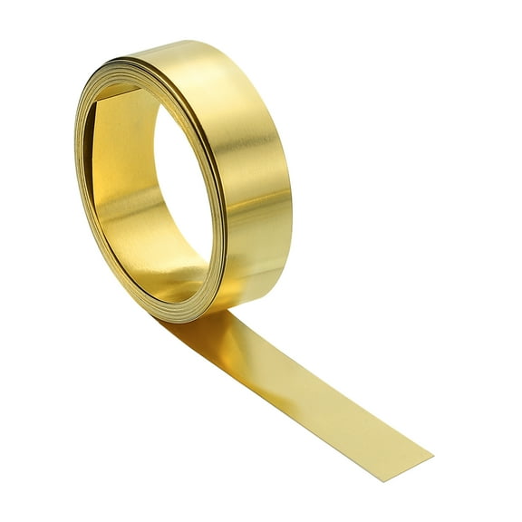 Brass Sheet Roll, 0.3 x 10 x 2000mm Metal Flashing Brass Foil Roll, Gold