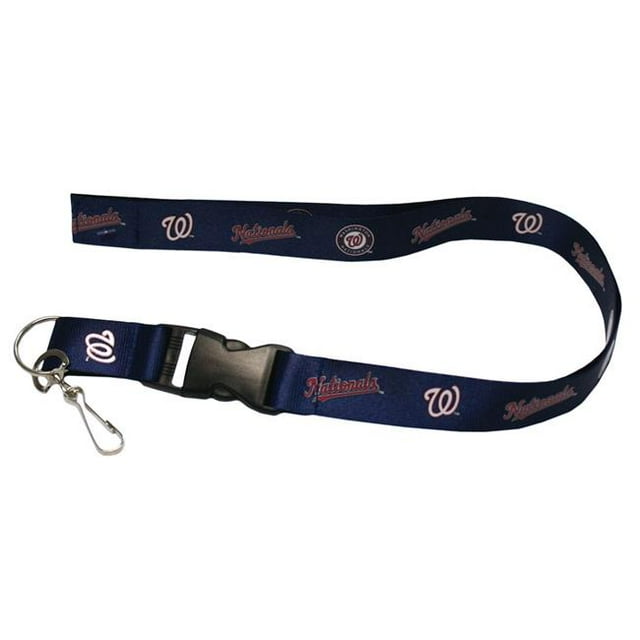 Lanière Washington Nationals - Détachable avec Porte-Clés